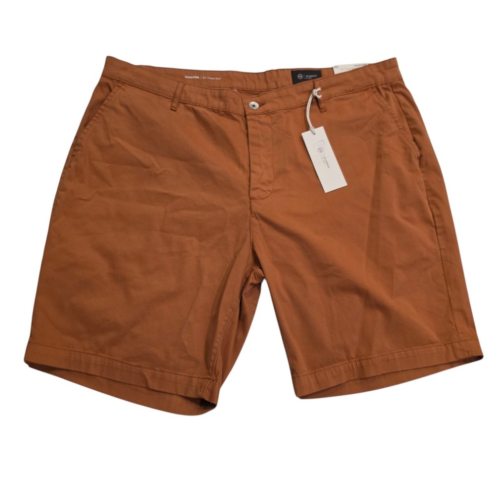 AG Adriano Goldschmied Mens Wanderer Slim Shorts Adobe Brick Orange Size 40